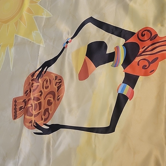 African Woman In Traditional Dress Window Blackout Curtains & 2 Heritage Tea Cup - Picture 11 of 16